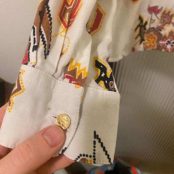 Kenzo Jeans southwestern inspired button down - Picture 6 of 6